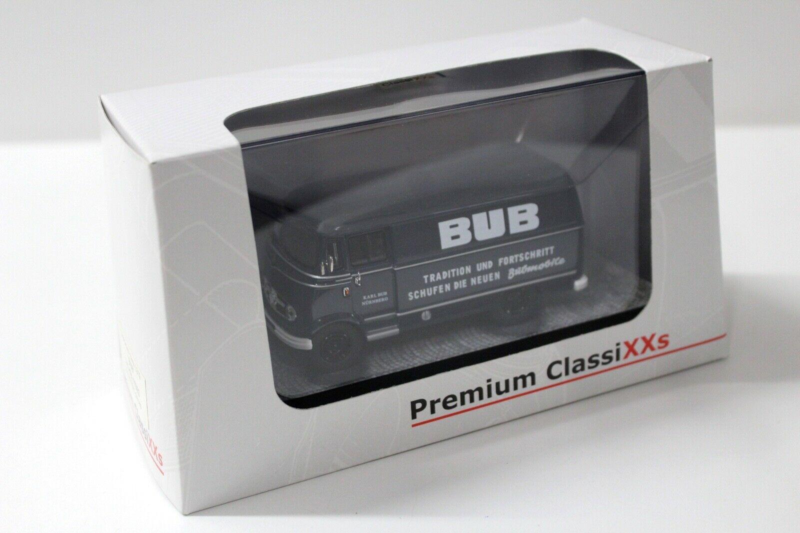 1:43 Premium ClassiXXs Mercedes L319 Van Kasten BUB dark blue