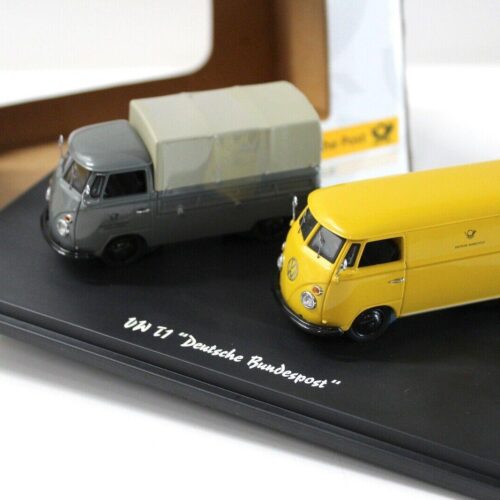 1:43 Schuco VW T1 Pritsche/ Kasten SET 2 pcs. Deutsche Bundespost