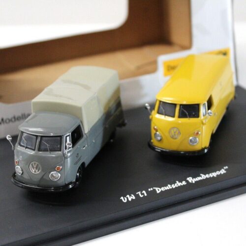 1:43 Schuco VW T1 Pritsche/ Kasten SET 2 pcs. Deutsche Bundespost