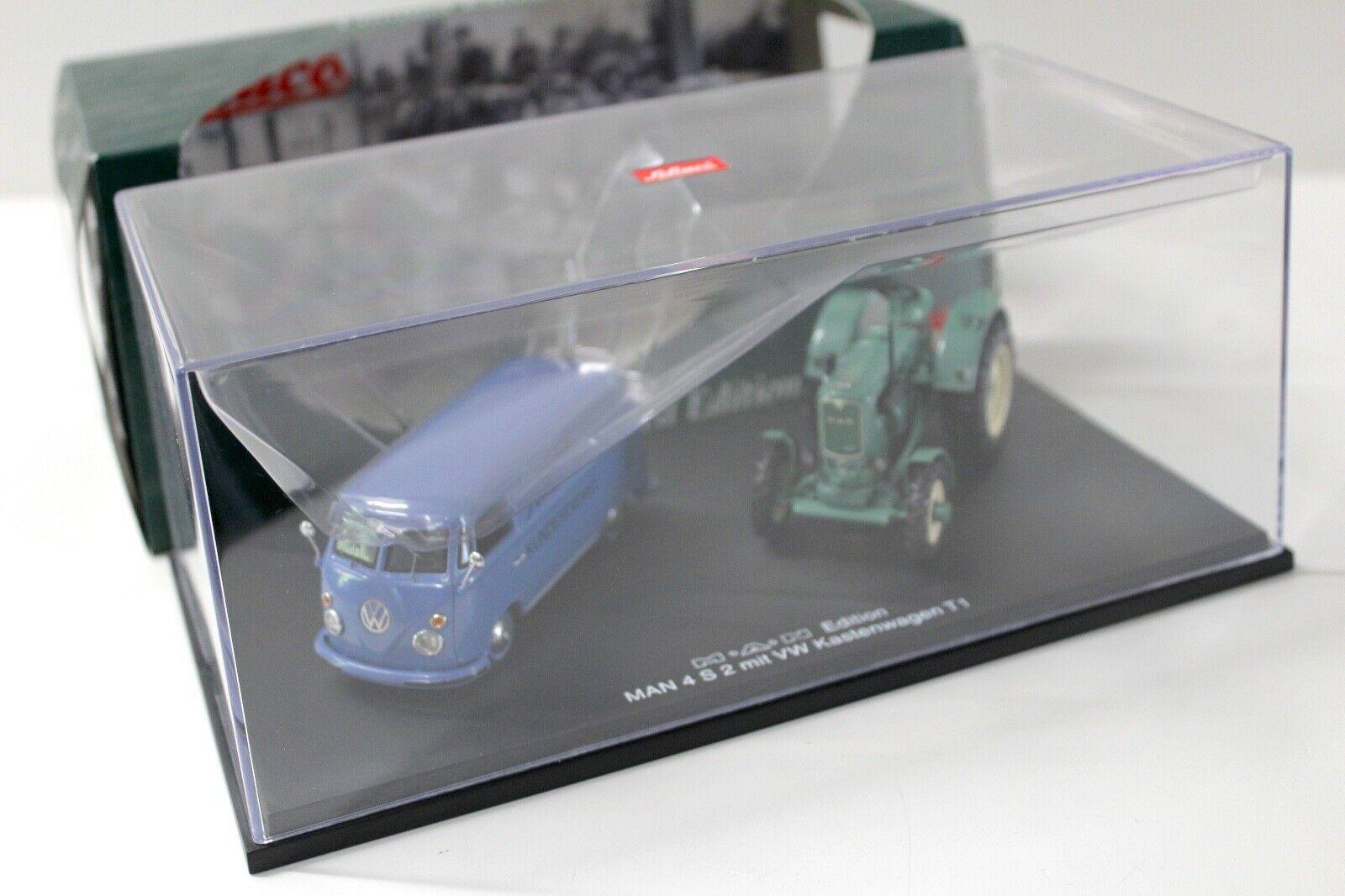 1:43 Schuco MAN Edition MAN 4 S 2 mit VW Kastenwagen T1