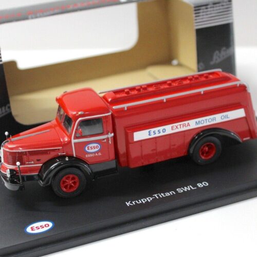 1:43 Schuco KRUPP Titan SWL 80 Tankwagen ESSO red