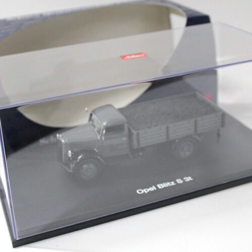 1:43 Schuco Opel Blitz S 3t Pritsche Schwarz Kohlen grey