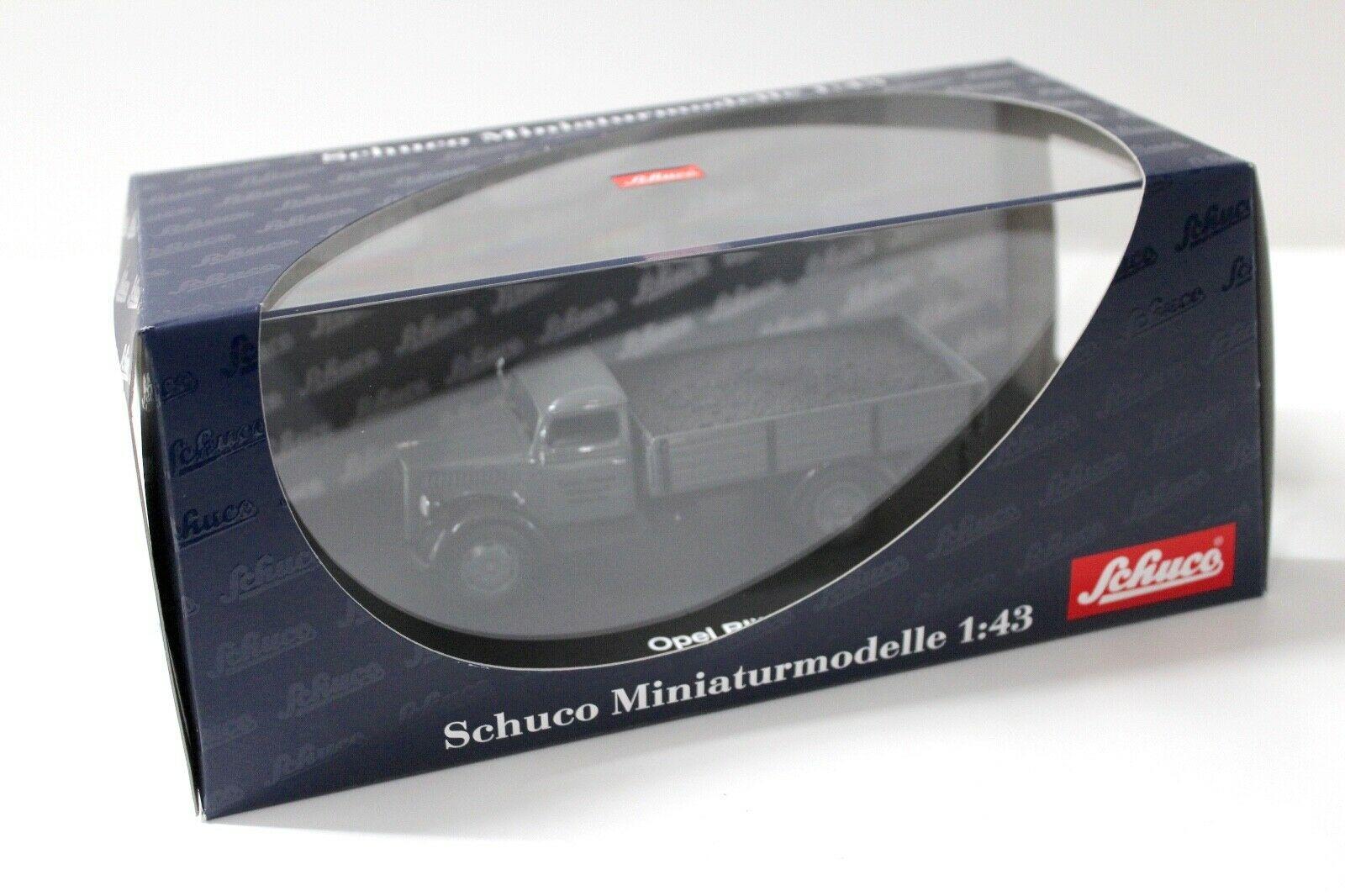 1:43 Schuco Opel Blitz S 3t Pritsche Schwarz Kohlen grey