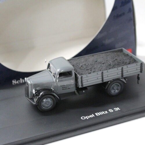 1:43 Schuco Opel Blitz S 3t Pritsche Schwarz Kohlen grey