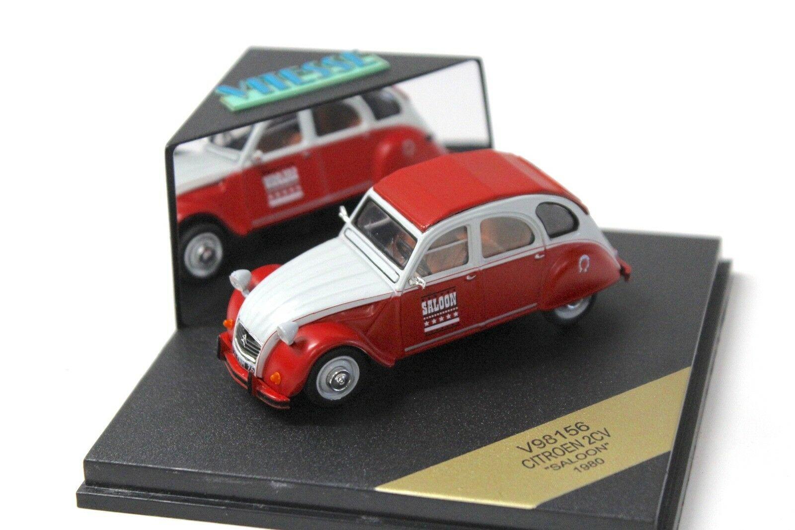 1:43 Vitesse Citroen 2CV Ente "SALOON" 1980 red / white