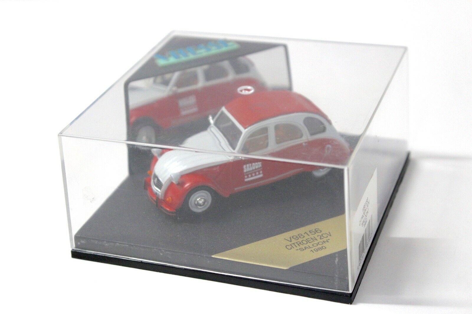 1:43 Vitesse Citroen 2CV Ente "SALOON" 1980 red / white