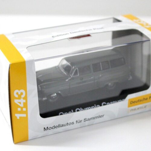 1:43 Schuco Opel Olympia Caravan Deutsche Bundespost grey