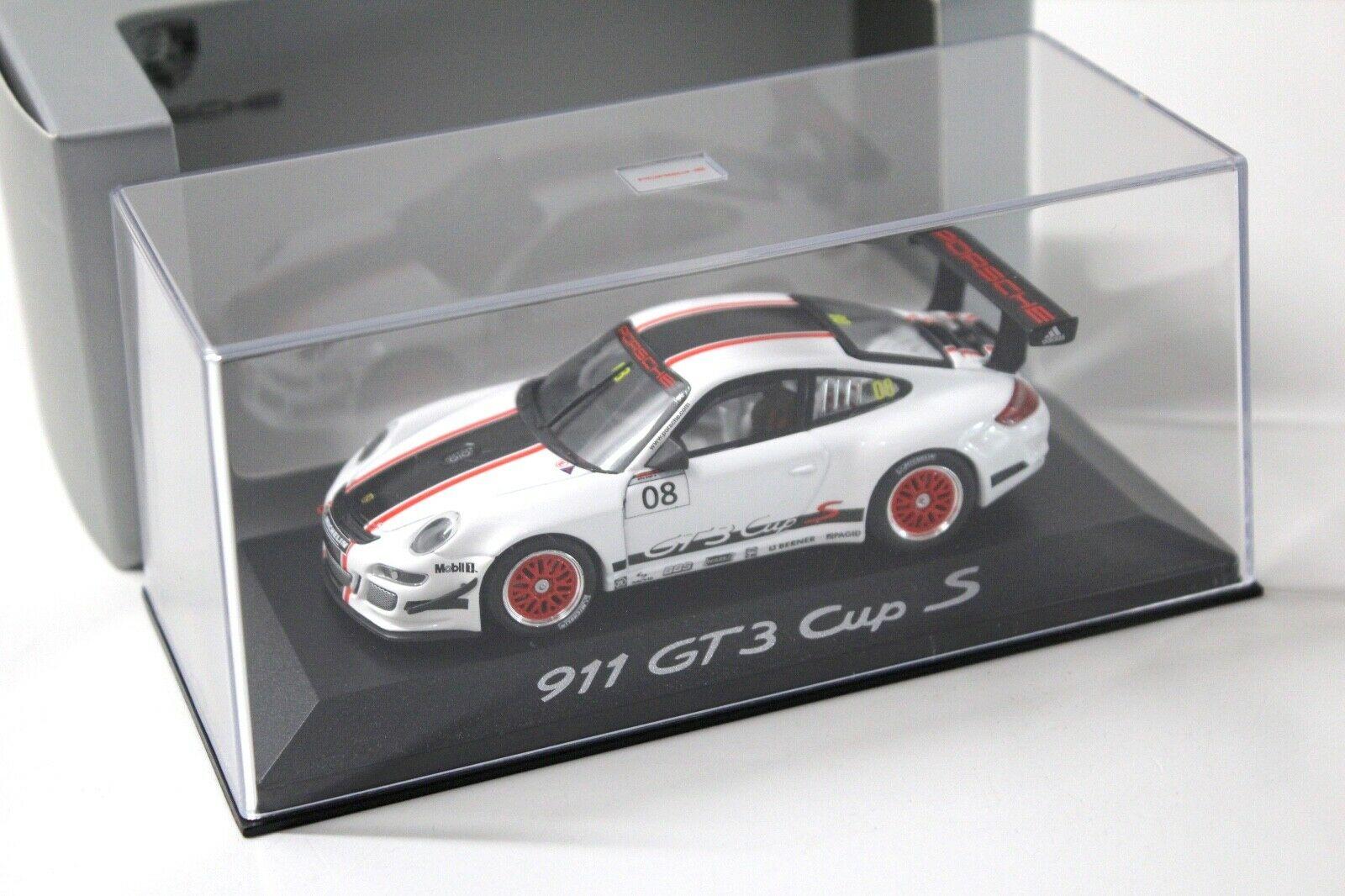 1:43 Minichamps Porsche 911 997 GT3 CUP S #08 white DEALER VERSION
