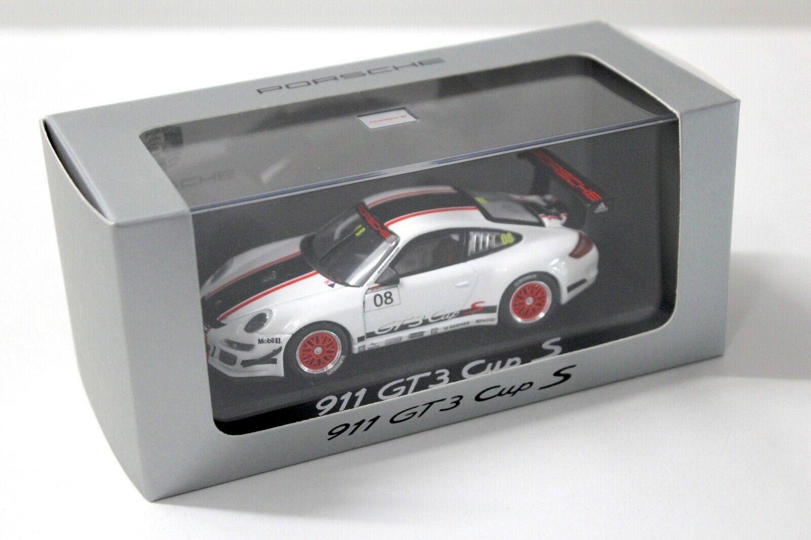 1:43 Minichamps Porsche 911 997 GT3 CUP S #08 white DEALER VERSION