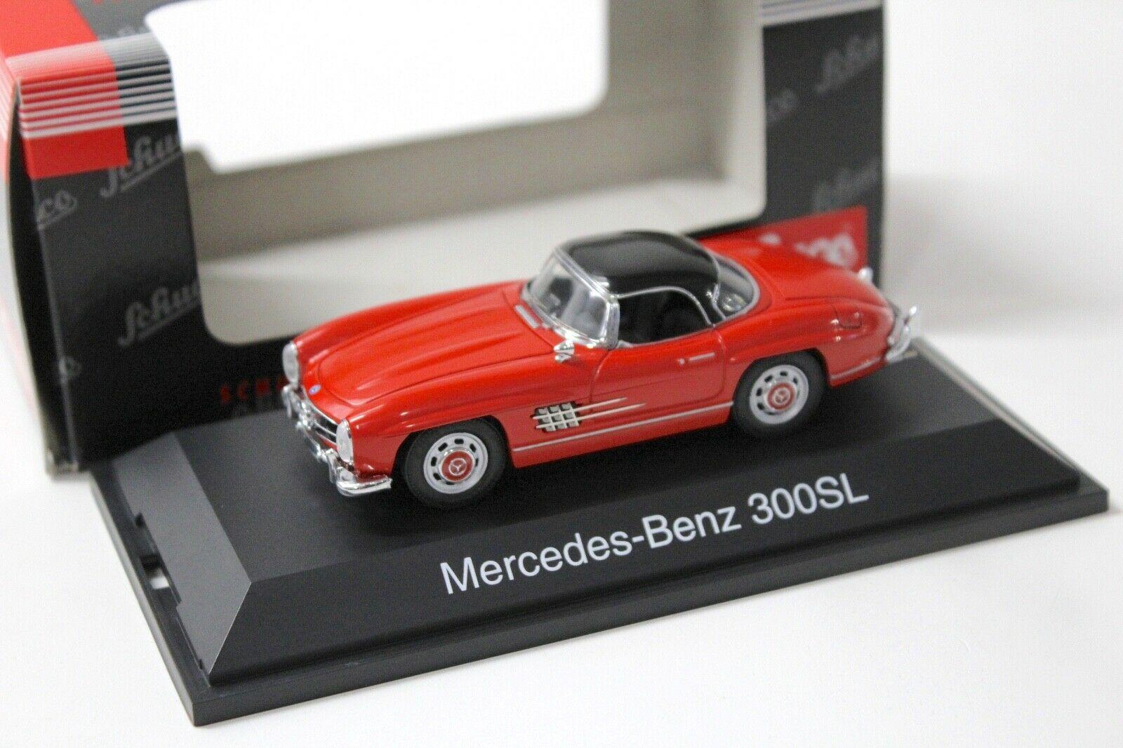 ID 50984 orig.jpg 1:43 Schuco Mercedes 300SL Cabrio mit Hardtop red