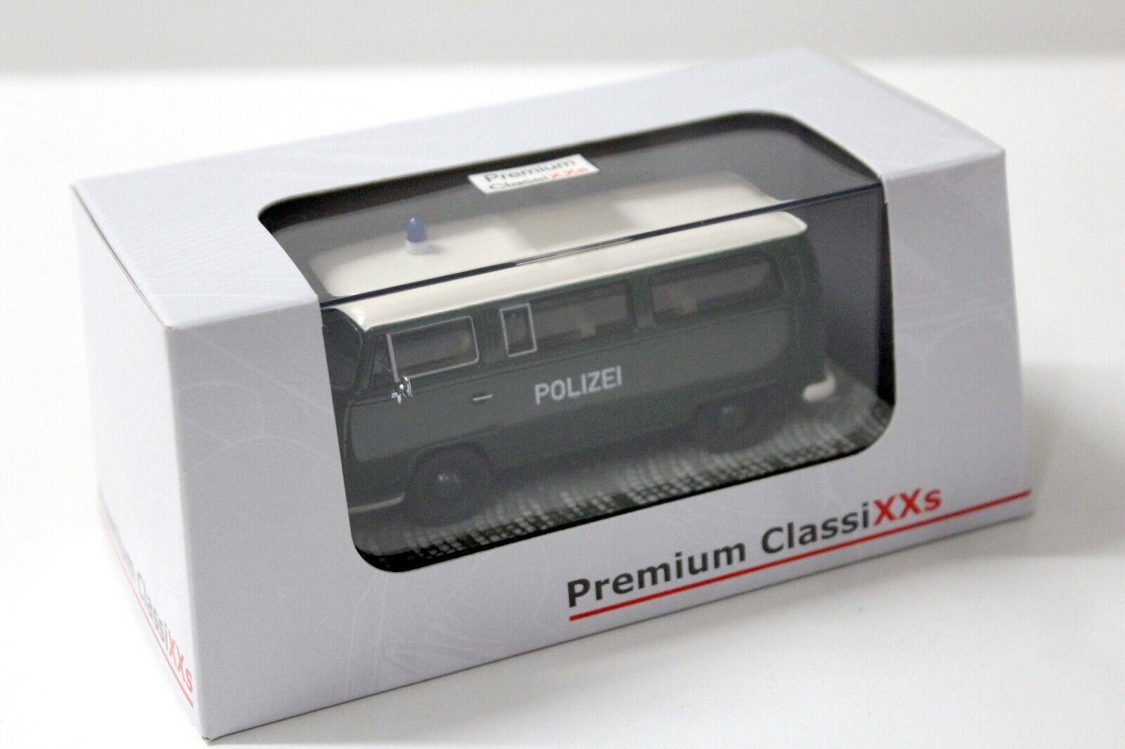 1:43 Premium ClassiXXs VW T2a Bus POLIZEI green