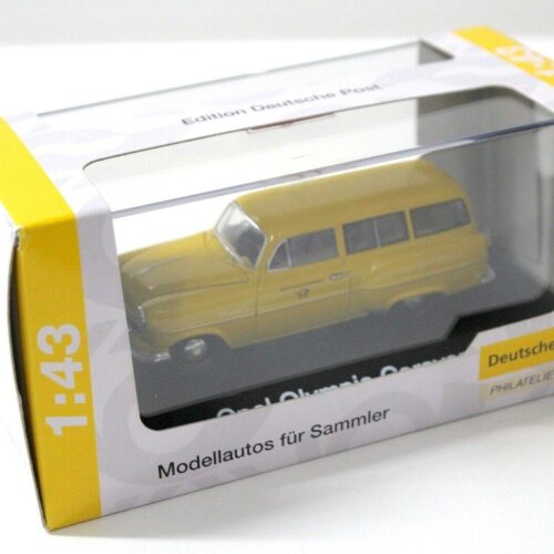1:43 Schuco Opel Olympia Caravan Deutsche POST yellow
