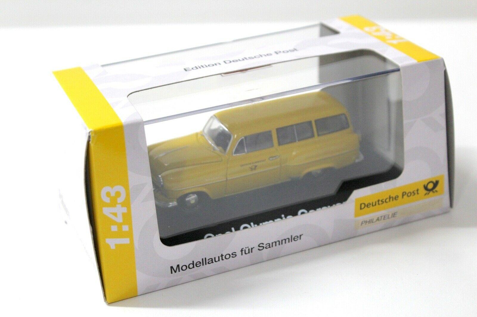 1:43 Schuco Opel Olympia Caravan Deutsche POST yellow