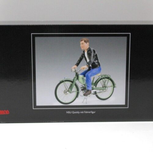 1:10 Schuco NSU Quickly green mit Fahrerfigur