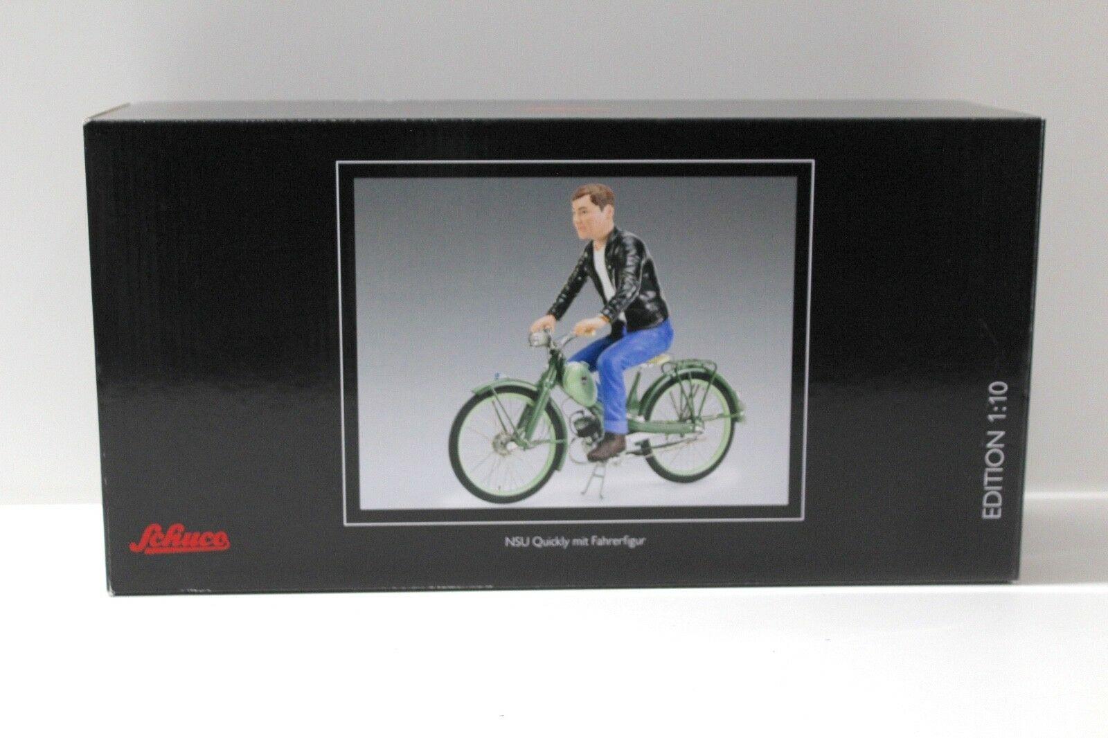 1:10 Schuco NSU Quickly green mit Fahrerfigur