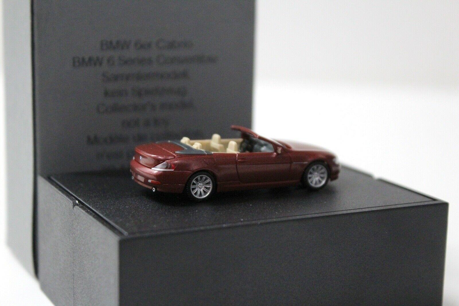 1:87 Herpa BMW 6er E63 Convertible red DEALER VERSION