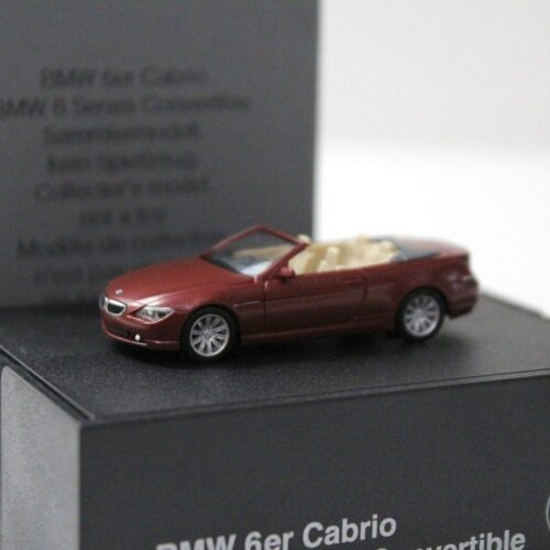 1:87 Herpa BMW 6er E63 Convertible red DEALER VERSION