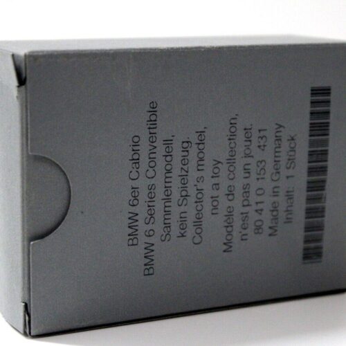 1:87 Herpa BMW 6er E63 Convertible grey DEALER VERSION