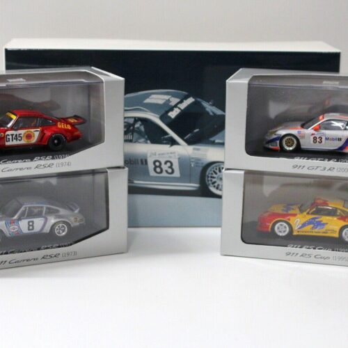 1:43 Minichamps Porsche History RS SET 4 pcs. 911 RSR DEALER VERSION