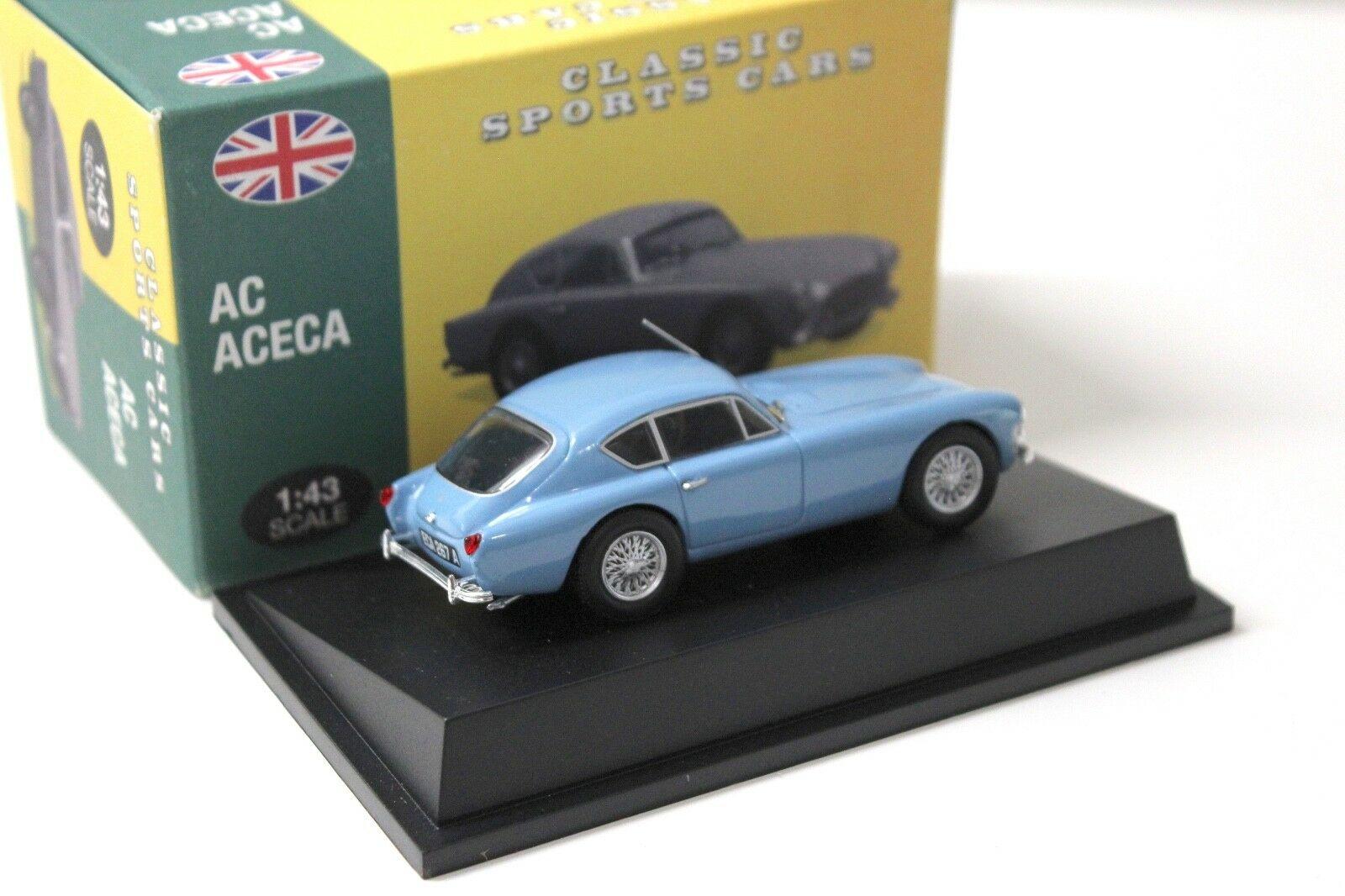 1:43 Atlas By Norev AC Aceca blue Classic Sport Cars blue