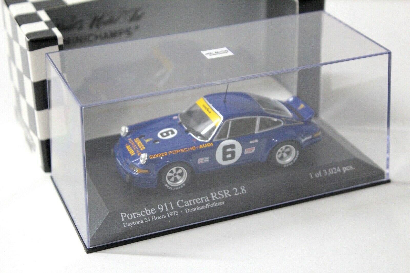 1:43 Minichamps Porsche 911 Carrera RSR 2.8 Sunoco #6 blue