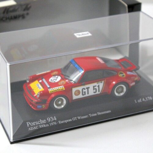 1:43 Minichamps Porsche 934 ADAC 300km Hezemans #GT 51 red