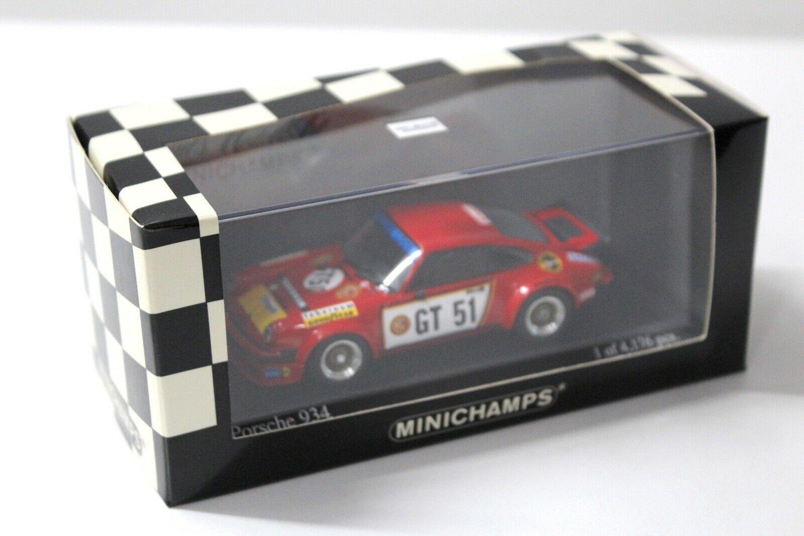 1:43 Minichamps Porsche 934 ADAC 300km Hezemans #GT 51 red