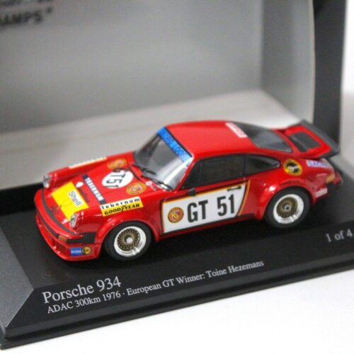 1:43 Minichamps Porsche 934 ADAC 300km Hezemans #GT 51 red