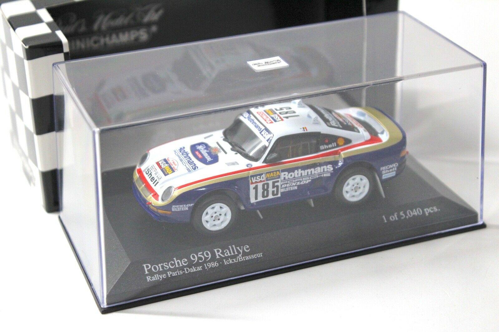 1:43 Minichamps Porsche 959 Rallye Paris Dakar #185