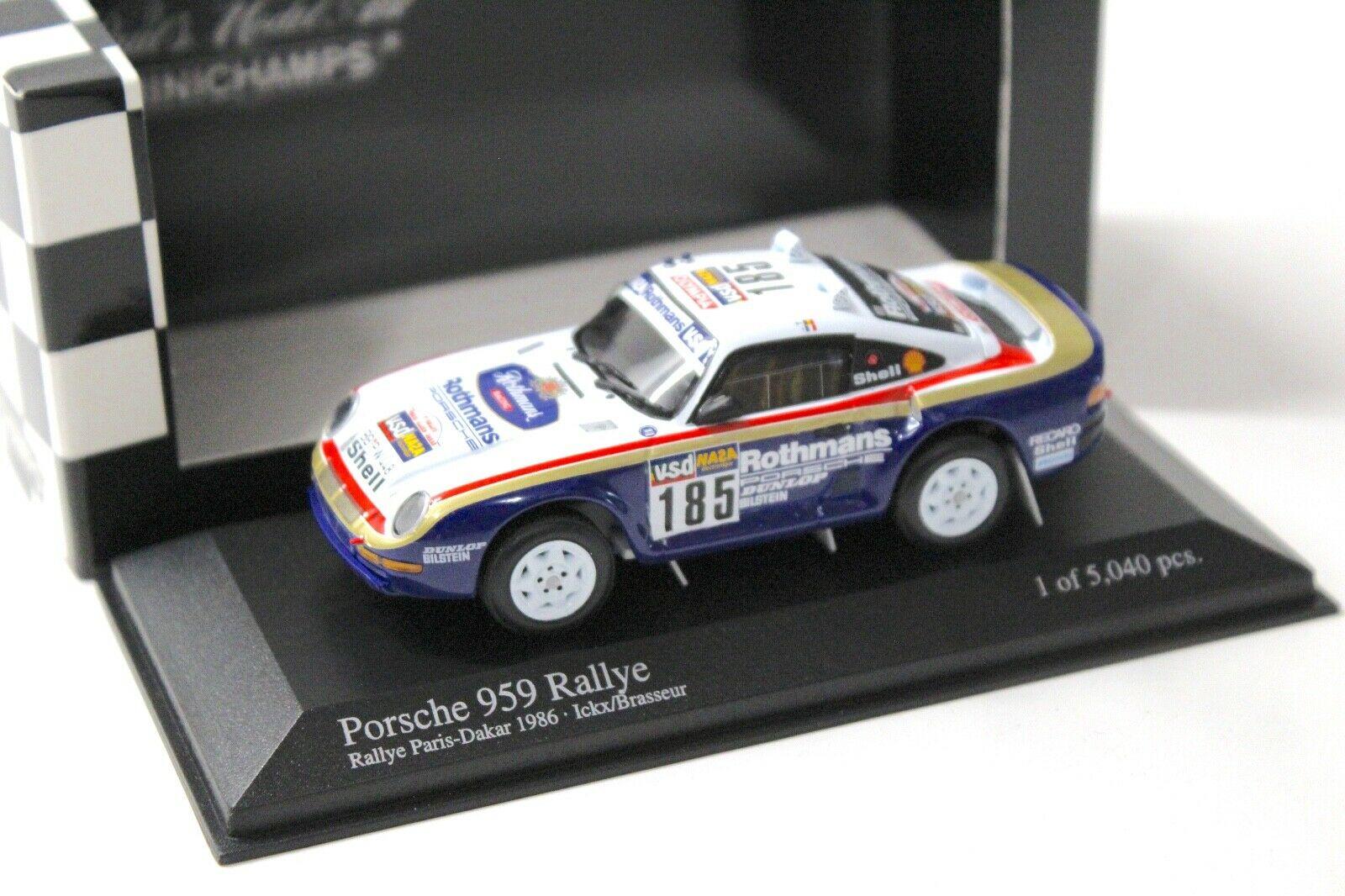 1:43 Minichamps Porsche 959 Rallye Paris Dakar #185