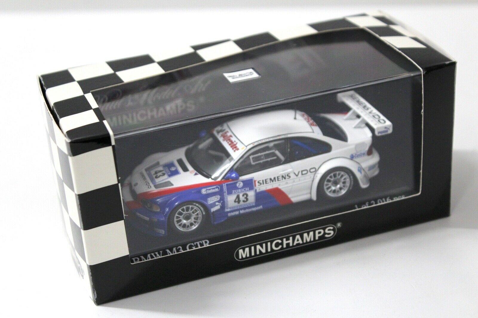 1:43 Minichamps BMW M3 GTR ADAC 24h 2004 Lamy/ Stuck #43