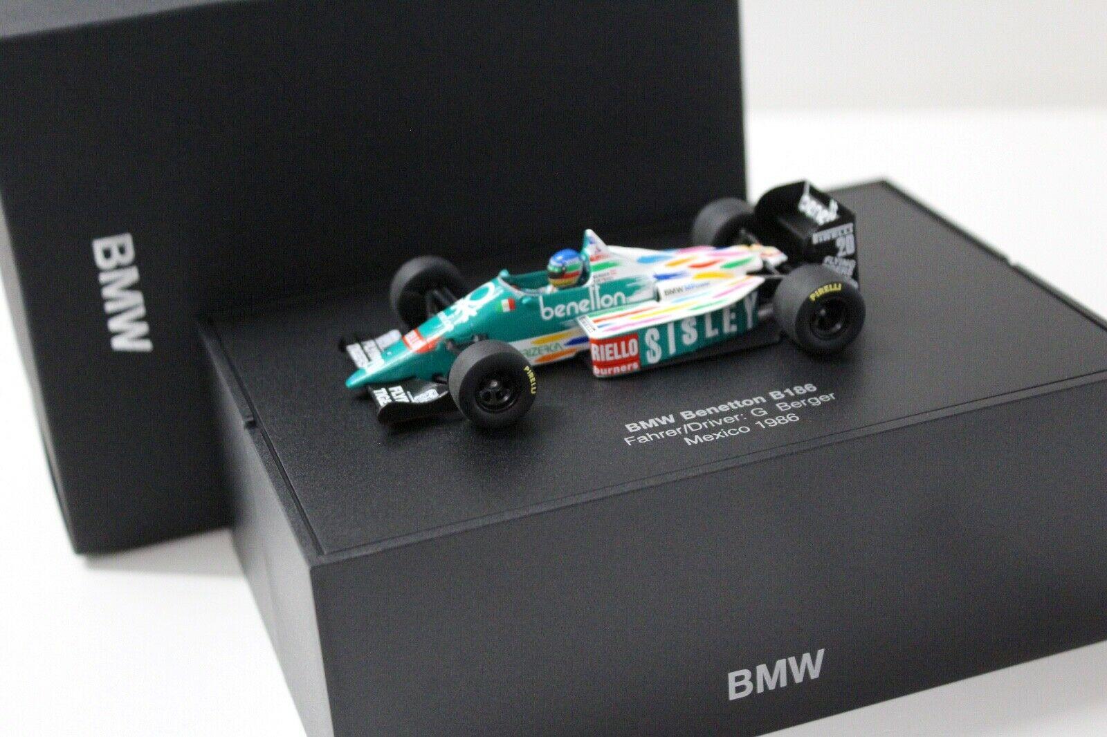 ID 51171 orig 1.jpg 1:43 Minichamps BMW Benetton 186 Berger Mexico DEALER VERSION