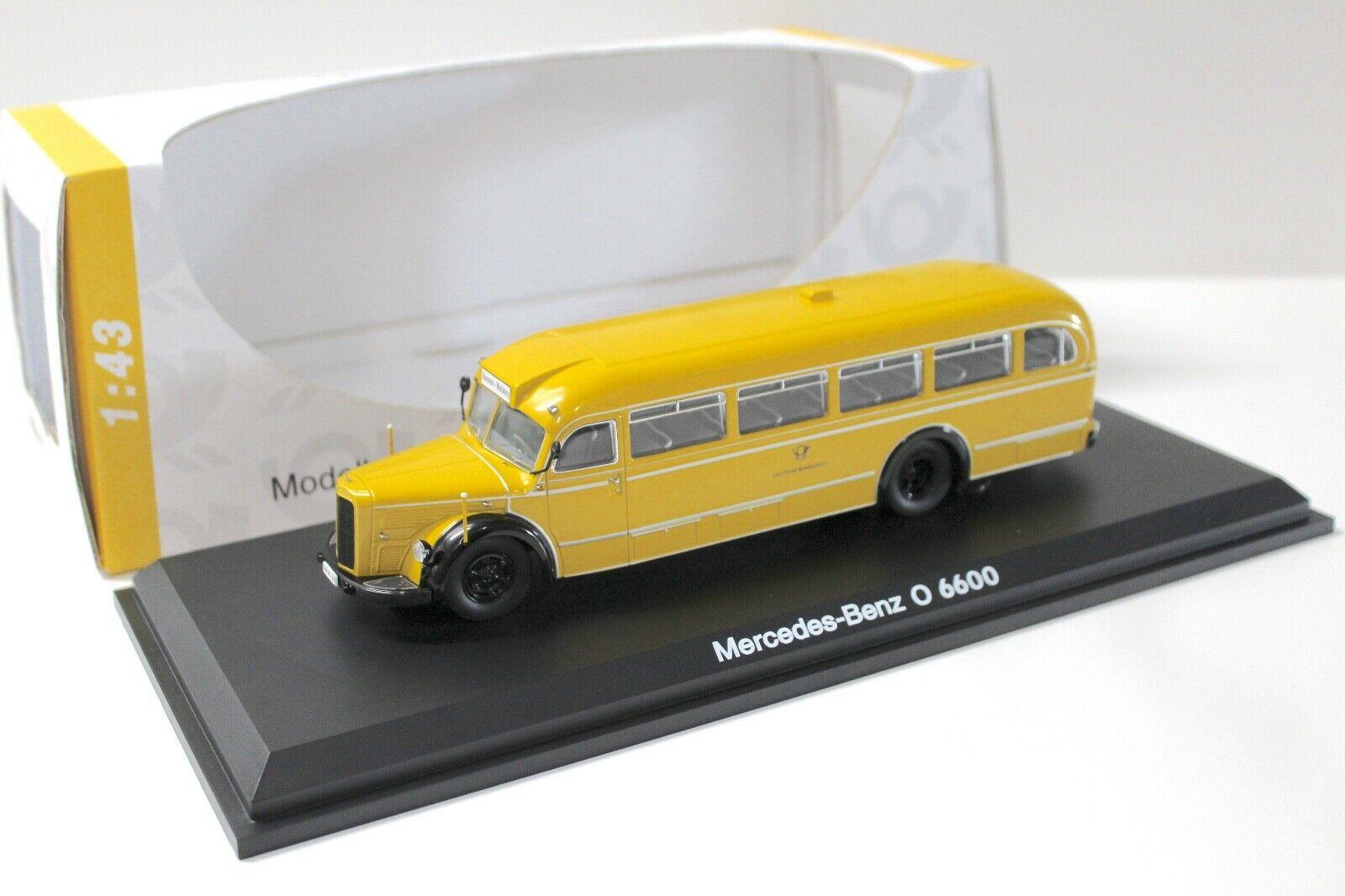1:43 Schuco Mercedes O6600 Bus Deutsche Bundespost yellow