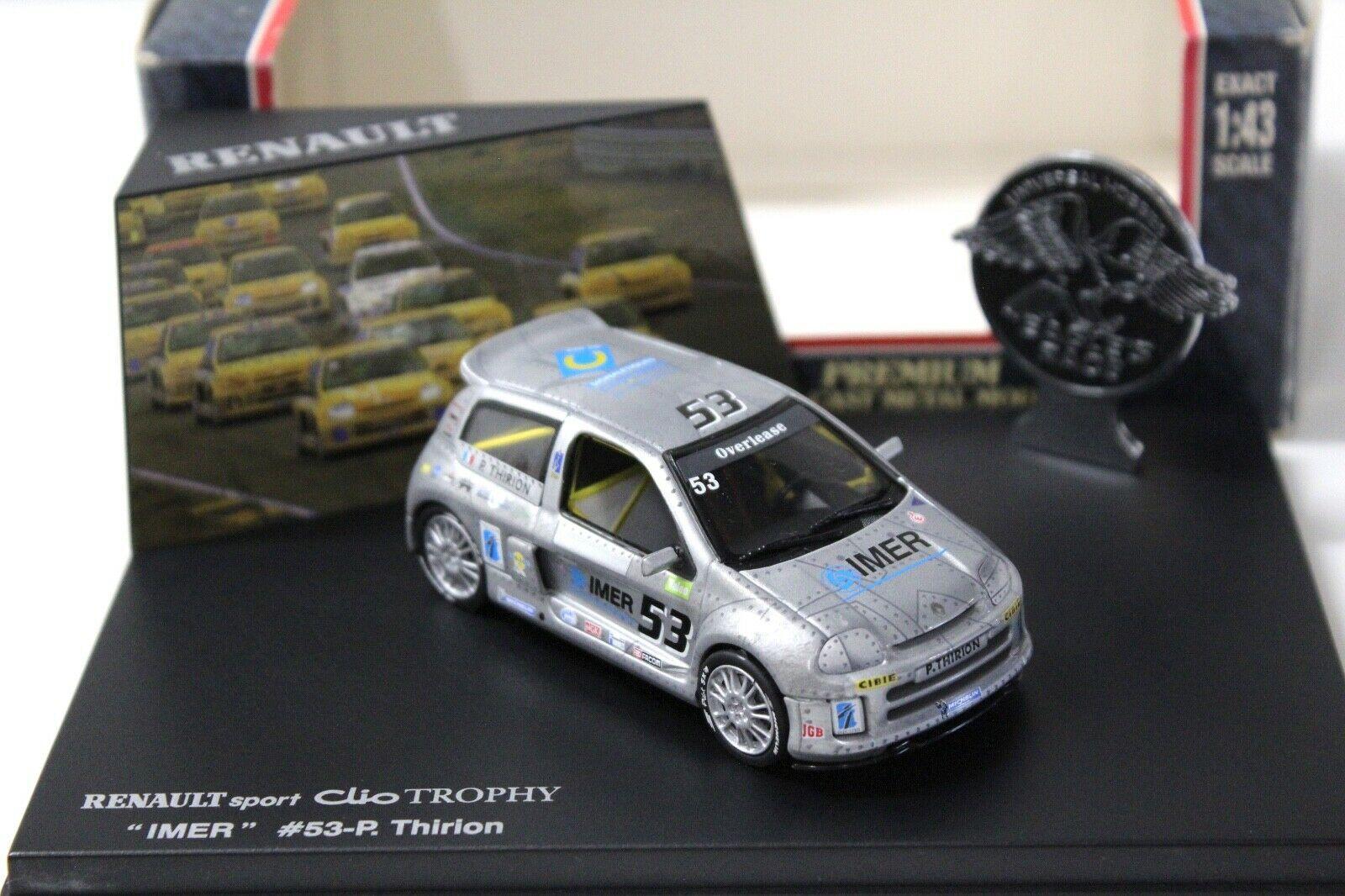1:43 Eagle Renault Sport Clio Trophy IMER #53-P. silver