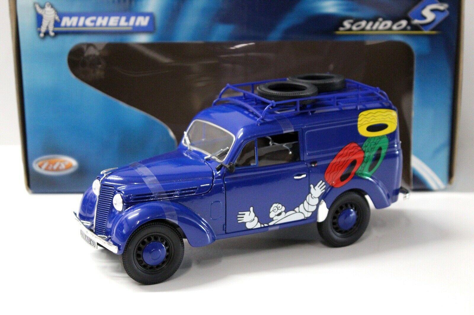 1:18 Solido Renault Juvaqutre 1952 blue MICHELIN