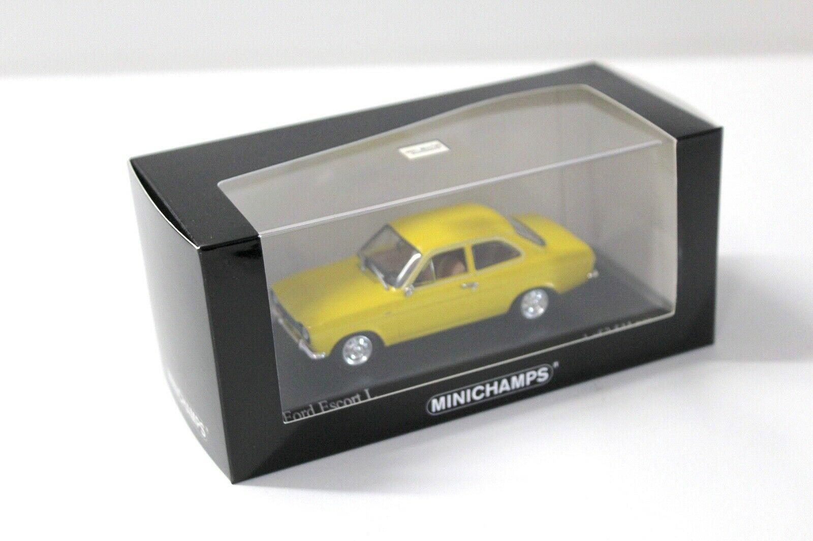 1:43 Minichamps Ford Escort L Daytona yellow 1971