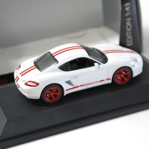 1:43 Schuco Porsche Cayman S white red Stripes
