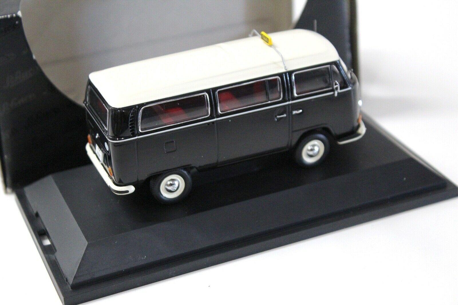 1:43 Schuco Volkswagen VW T2a TAXI black/beige