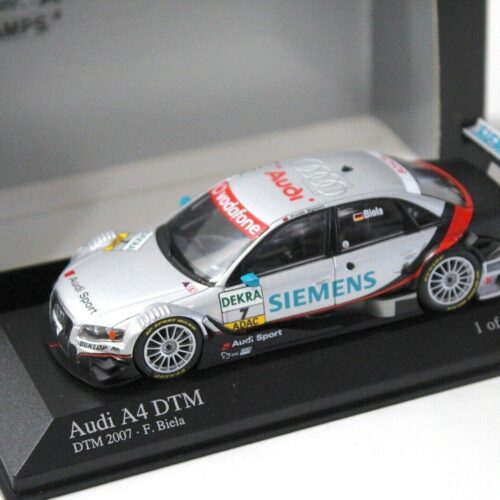 1:43 Minichamps Audi A4 DTM 2007 Biela #7 Siemens silver
