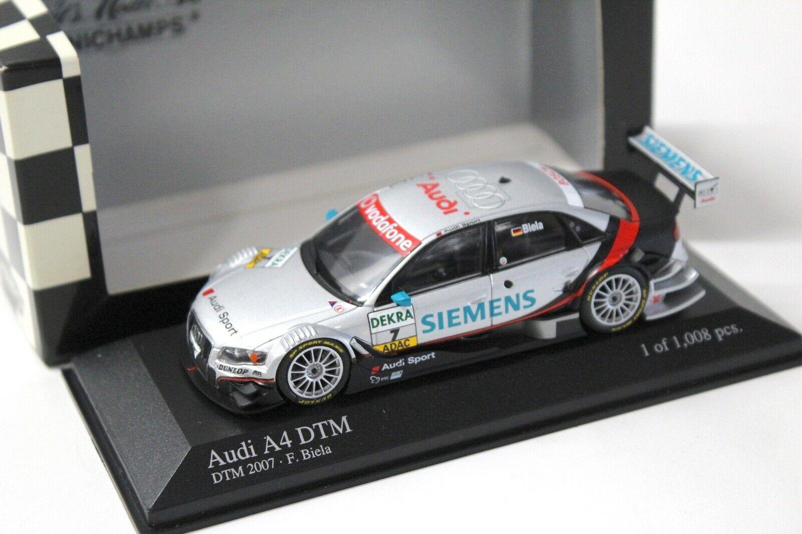 ID 51391 orig.jpg 1:43 Minichamps Audi A4 DTM 2007 Biela #7 Siemens silver