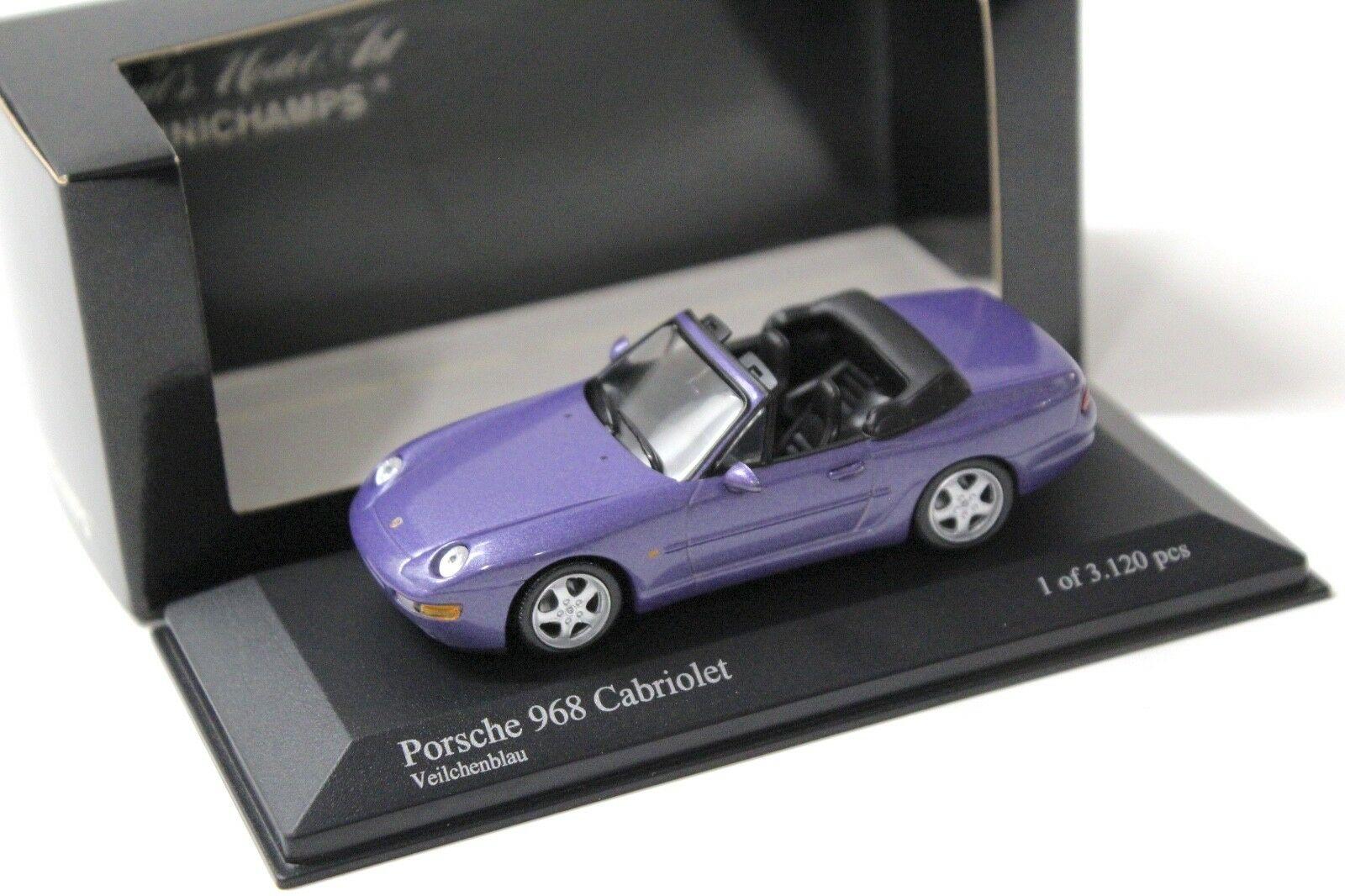 1:43 Minichamps Porsche 968 Cabriolet purple-blue