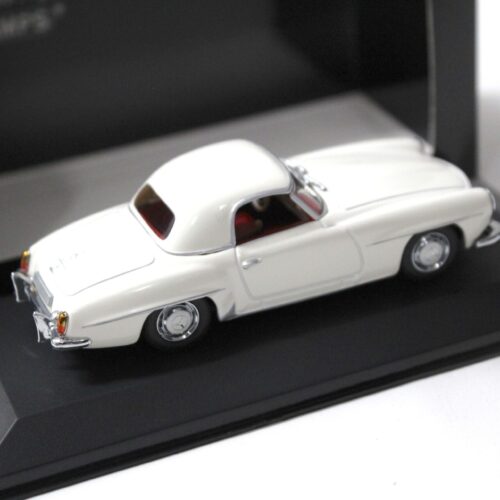 1:43 Minichamps Mercedes 190SL with Hardtop 1955 white/ red - Image 2