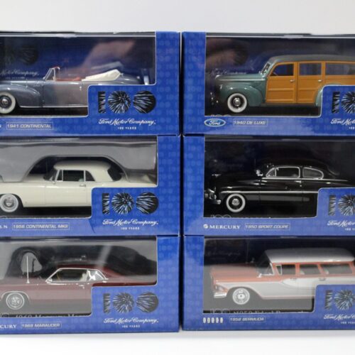 1:43 Minichamps SET Ford 100 YEARS - 6x models Mercury, Lincoln, Edsel