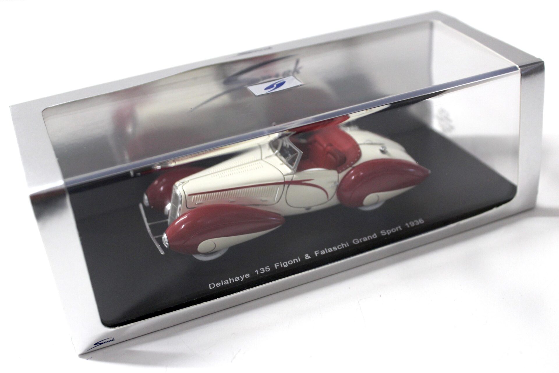 1:43 Spark Delahaye 135 Figoni & Falaschi Grand Sport 1936 red/ white