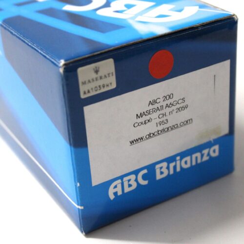 1:43 ABC Brianza Maserati A6GCS Coupe CH. no 2059 red/ white 1953 - Image 3