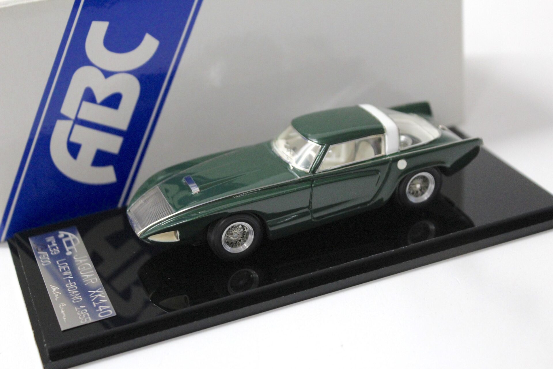 1:43 ABC Brianza Jaguar XK 140 Boano - Lowey 1953 green