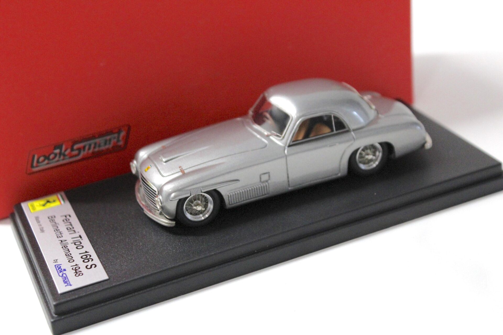 1:43 LookSmart Ferrari 166S Berlinetta Allemand 1948 silver-grey