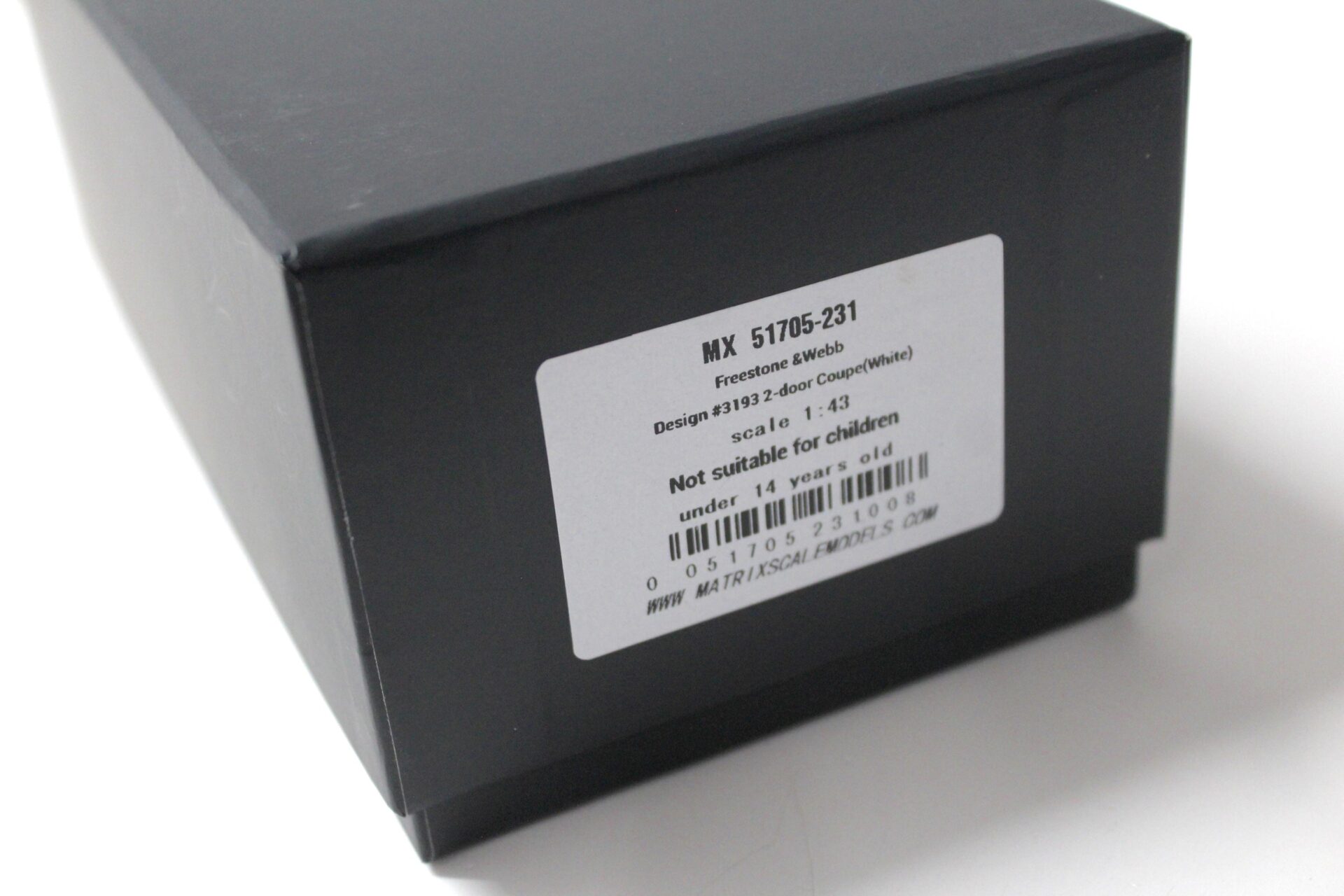 1:43 Matrix Freestone & Webb Design #3193 2-door Coupe white