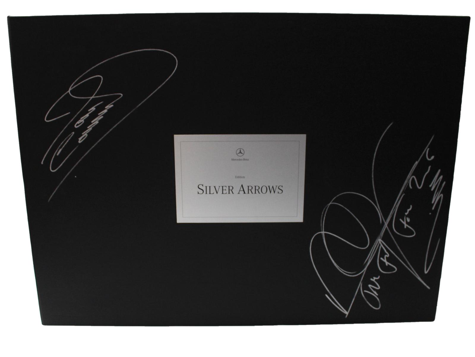 Mercedes-Benz Edition SILVER ARROWS SET 1998 1:43 &1:18 Limited Edition 418/500 - Außenbox Signiert!