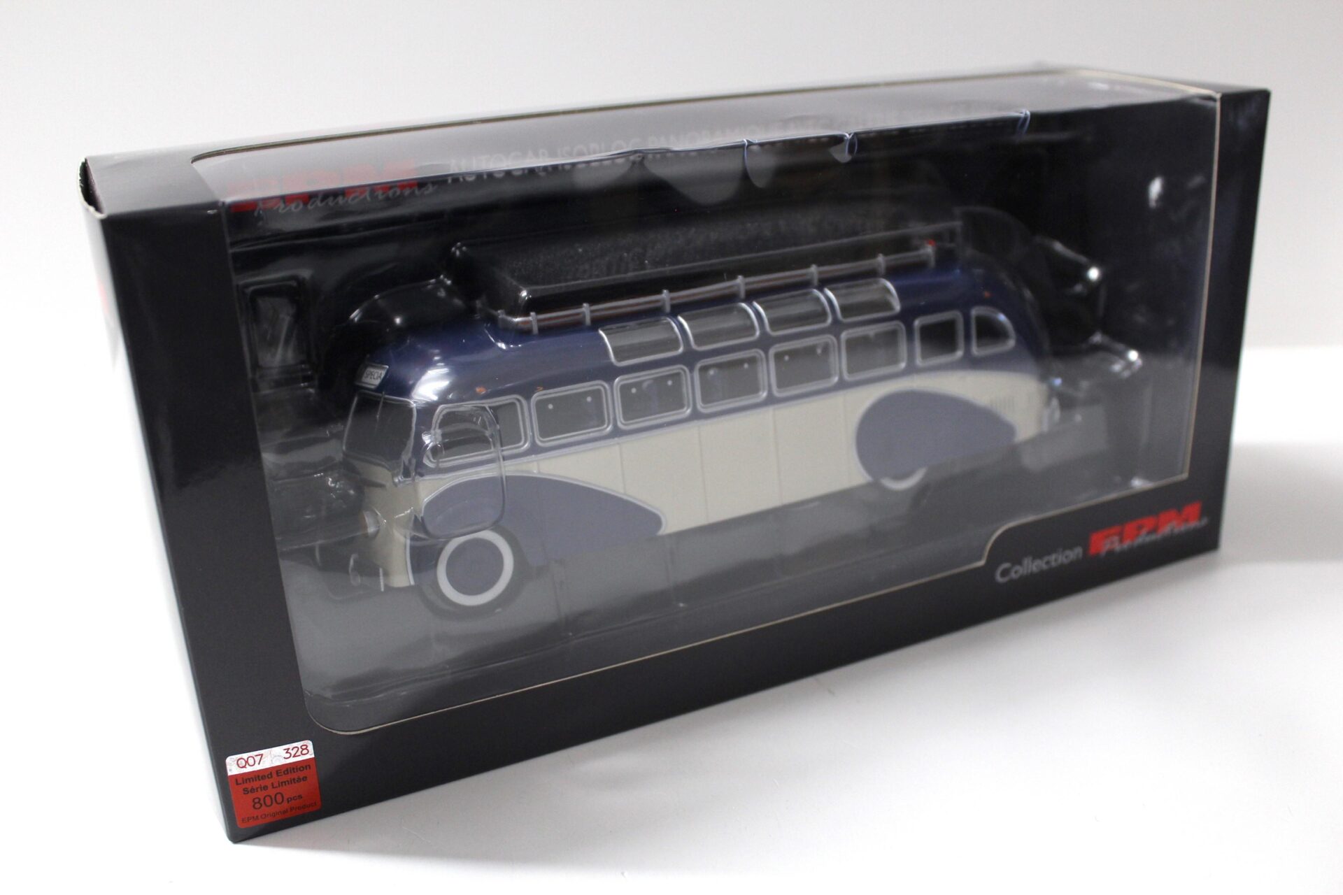 1:43 EPM BUS Autobus Autocar Isobloc Panoramique Avec Galerie "Service Special"